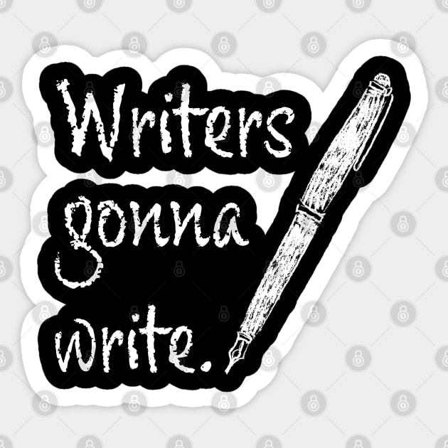 Writers gonna write - for creative authors Sticker by orumcartoons